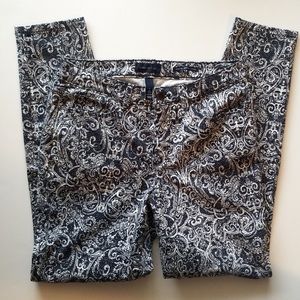 NWOT Charter Club Bristol Printed Skinny Jeans